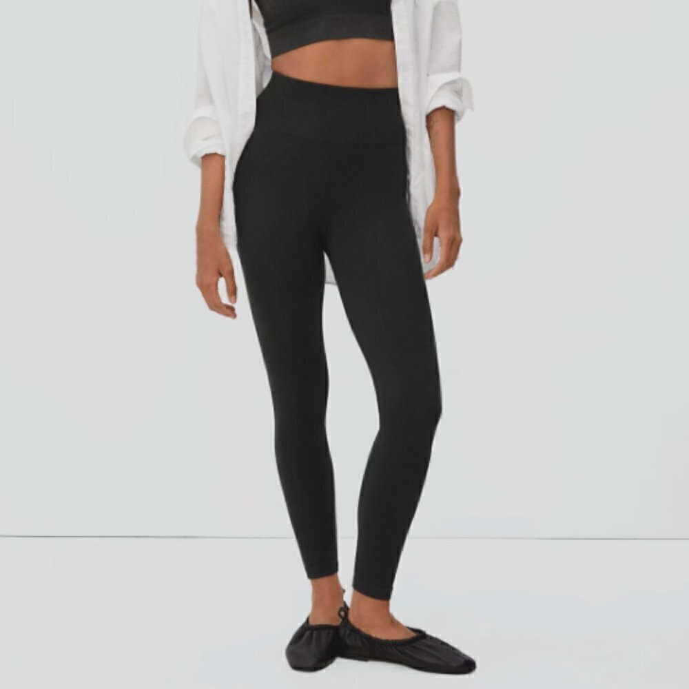 Everlane The Seamless Black Casual Athletic Leggings XL/XXL